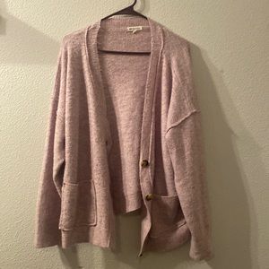Margeaux & Ellie purple button front cardigan size 1X